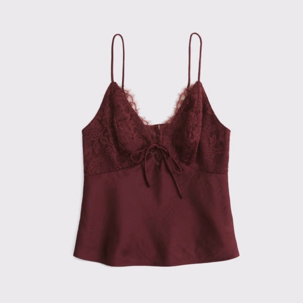 A&F Bella 2-in-1 Reversible Tie-Front Cami NWT- S